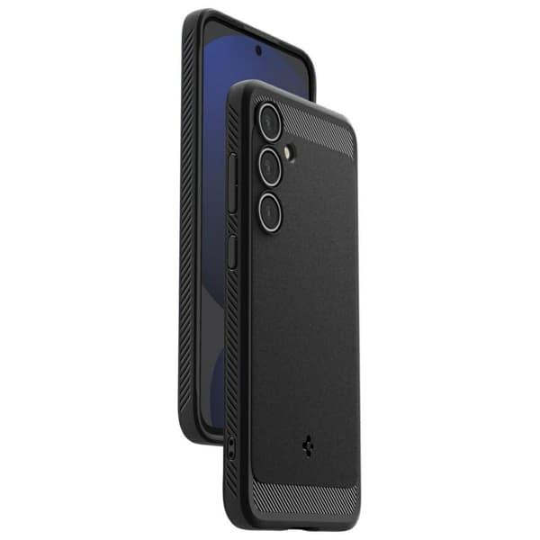 Spigen Rugged Armor -suojakuori Galaxy S24 FE:lle, musta
