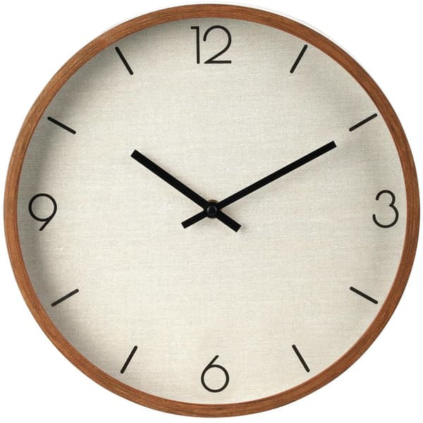Moderni valkoinen ja beige seinäkello 30 cm