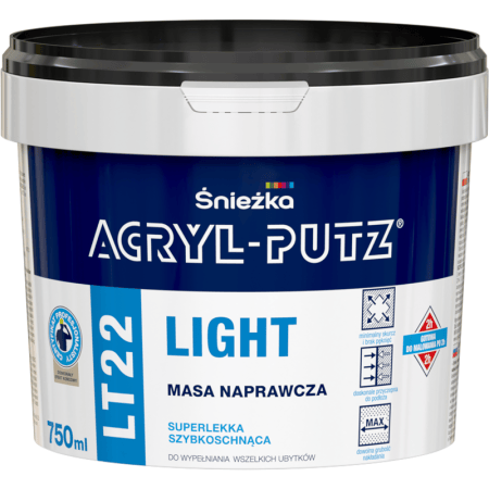 Acryl-putz LT22 let 0,75 kg reparationskit