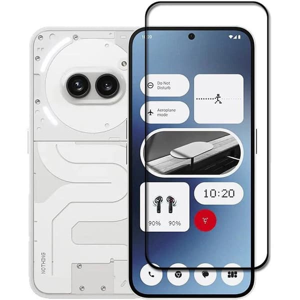 3D-härdat glas för Nothing Phone 2a / 2a Plus, svart ram