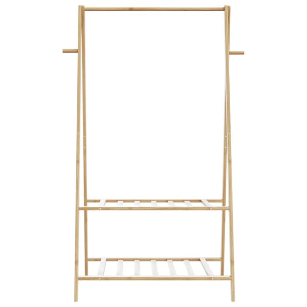 vidaXL Vaateteline hyllyillä 96x45,5x150,5 cm bambu