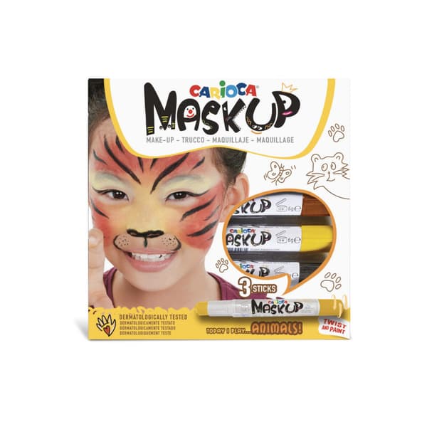 CARIOCA MASKUP DYR ANSIGTSKRIDTE 3KOL 34048