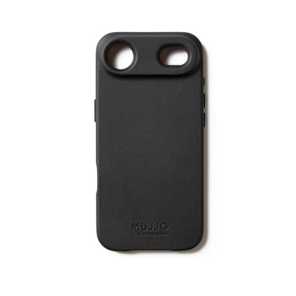 MUJJO iPhone 17 Air Læderetui Sort