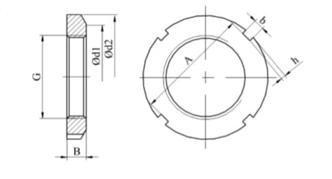 KM 6 Lagermutter M30x1.5 DIN 981 1 st.