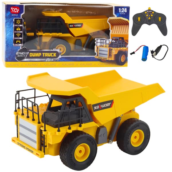 Fjernstyret entreprenørtruck RC LED-lys 1:24