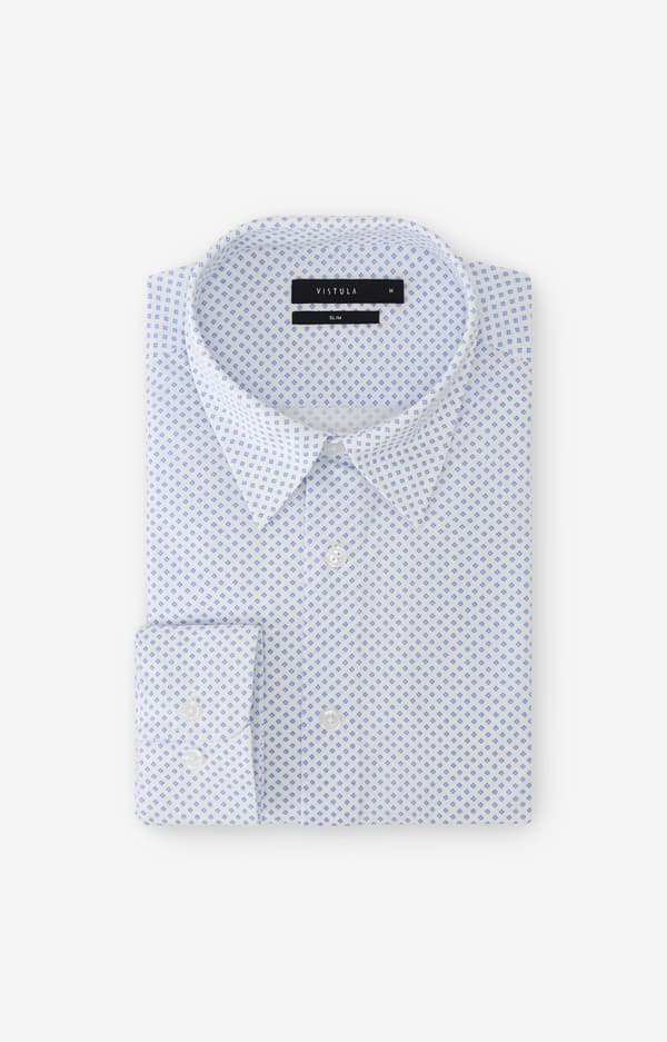 Slim fit skjorte med print L