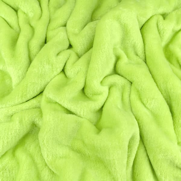Minky fleece lime