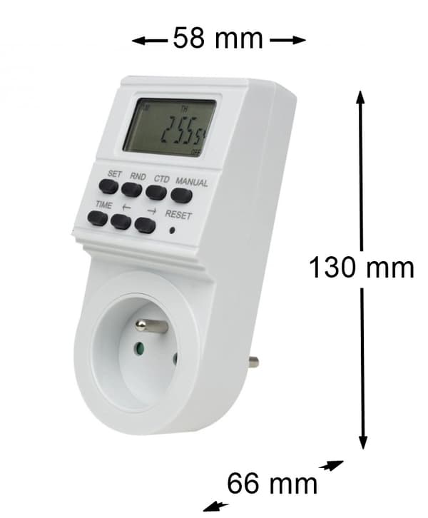 Elektronisk veckotimer Strömbrytare