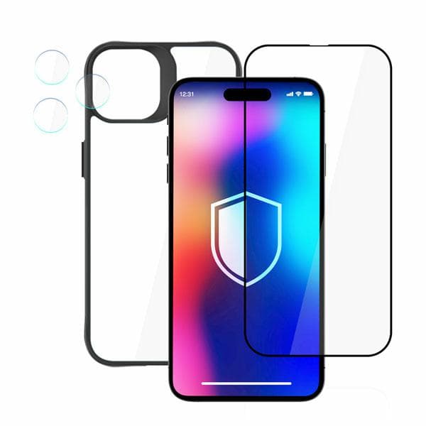 3MK Comfort Set 4in1 -suojatarvikkeet iPhone 14 Pro Maxille
