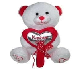 Bamse med hjerte 38 cm