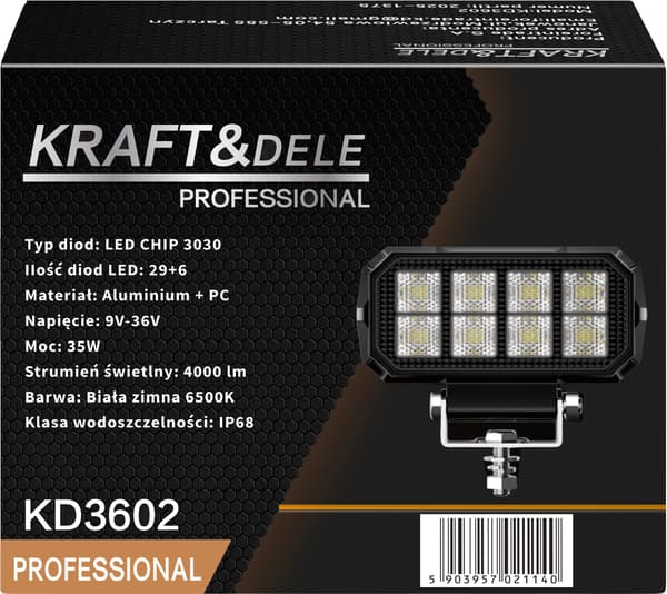 Arbetslampa 35W 4000lm KD3602
