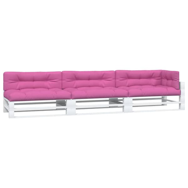 vidaXL Palldynor, 7 st, rosa, tyg
