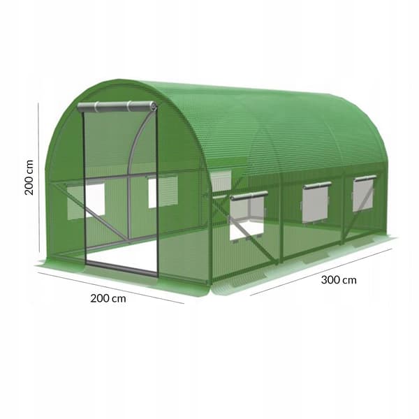 Trädgårdstunnel 3x2x2m