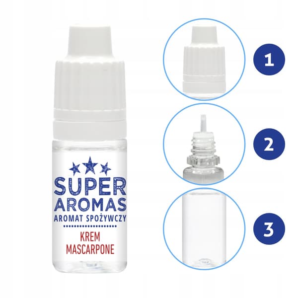 Super aromas elintarvikearomi Mascarpone-kerma 10 ml