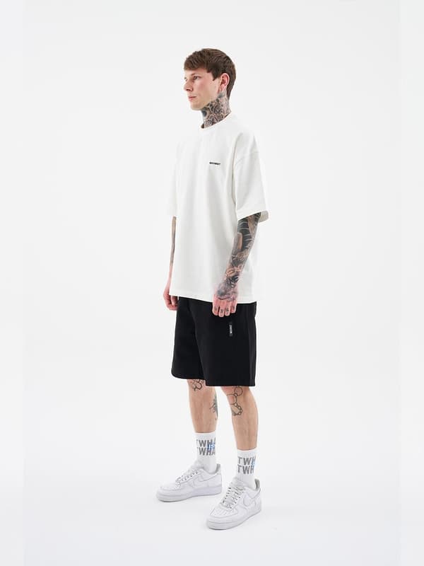 Svarta herrjeanshorts MyStars Washing Basic 29