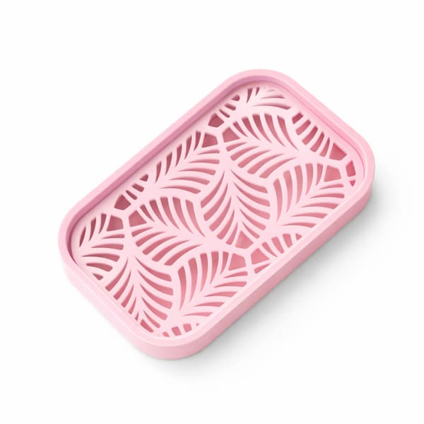 Sæbedispenser med aftagelig indsats i pink