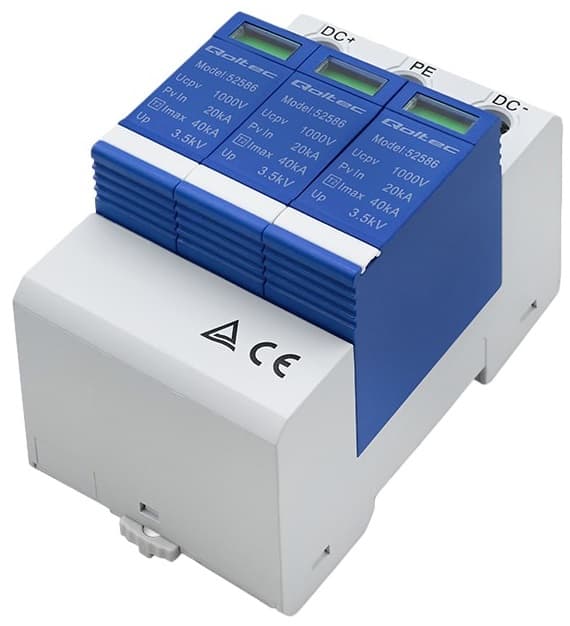 Qoltec DC 3P 1000 V T2 C overspændingsafleder