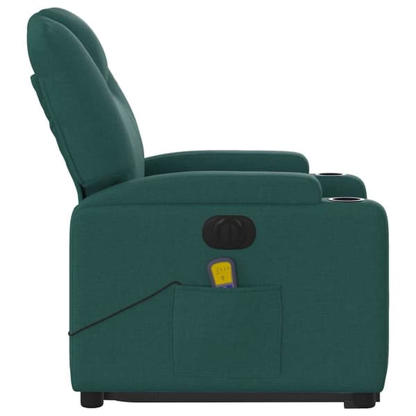 vidaXL Elektrisk lyftande massagefåtölj grön