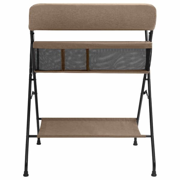 vidaXL puslebord taupe jern