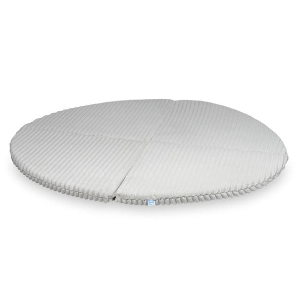 Rund vikmatta, diameter 160, Våffelbeige