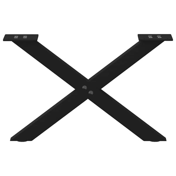 vidaXL sofabordsben, 2 stk., sort, 50x(30-31) cm, stål