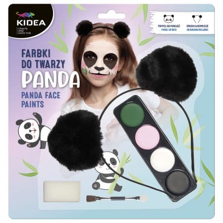 ANSIKTSMÅLNINGSSET MED PANDA-PANNBAND KIDEA 7135