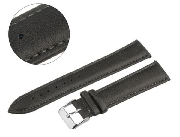 PACIFIC BELT 20MM XL W50L SMOOTH mörkgrått rem, grå sömmar