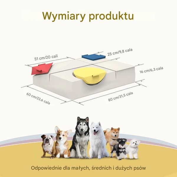 Dobbeltfunktionel hunde-/katteseng