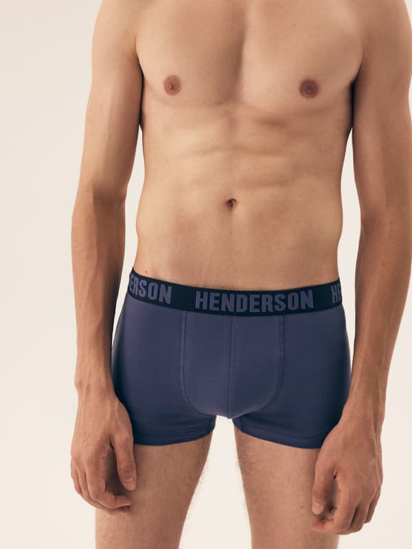 Over Henderson 5-pack boxershorts | marinblå, blå, himmelsblå 3XL