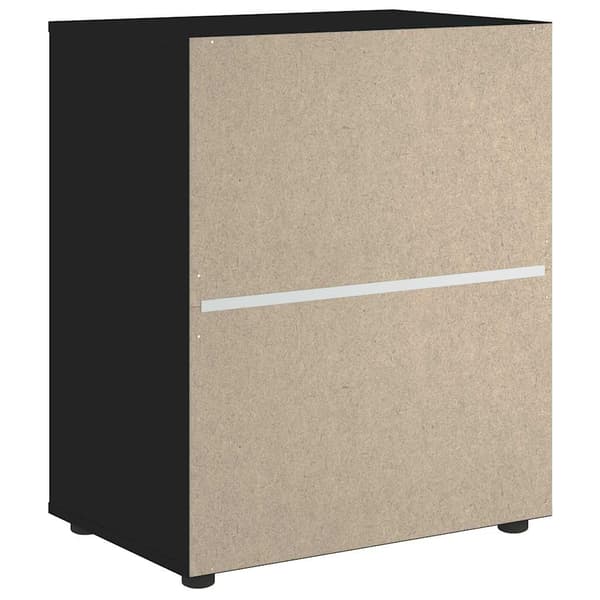 vidaXL kommode "VISNES" sort 60x40x73 cm limet træ