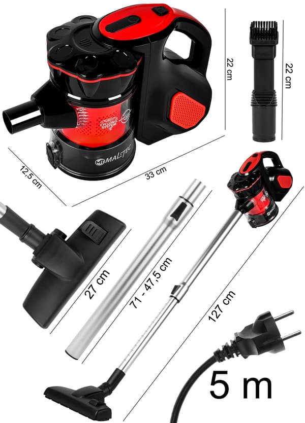 MalTec VERTICAL TURBO SYKLON 5-in-1 -imuri