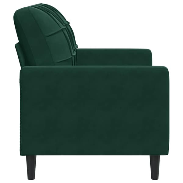 vidaXL 2-sitssoffa mörkgrön 120 cm klädd i sammet