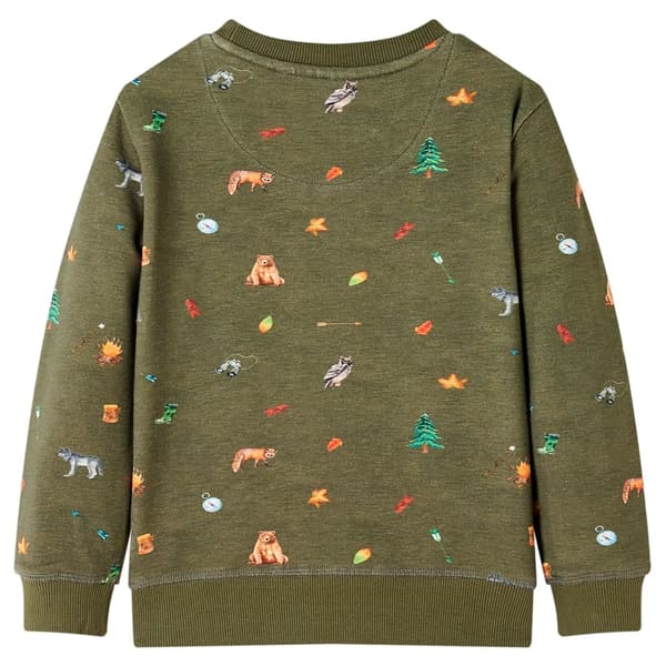 Børnesweatshirt, khaki, 140