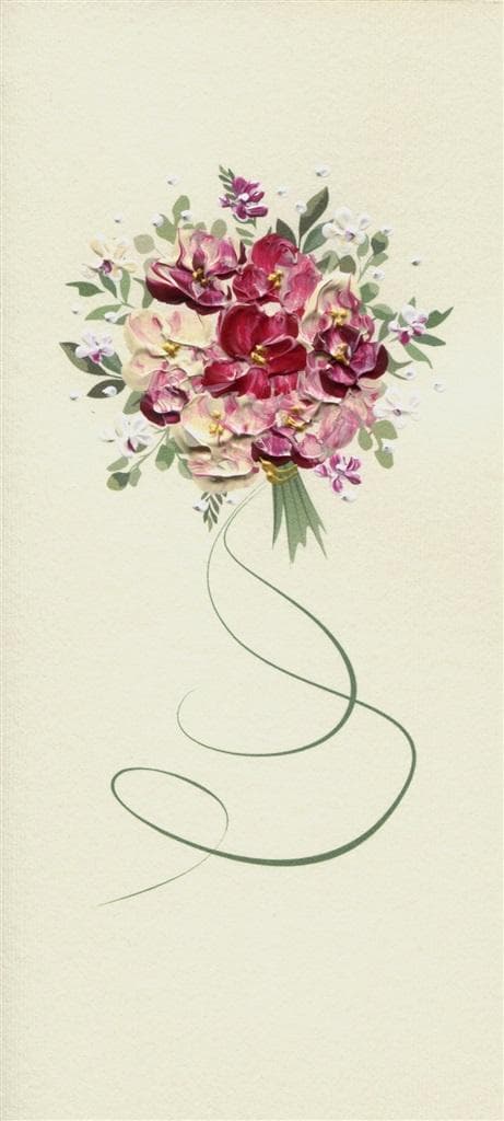 Blomsterkort DL N04 - Buket