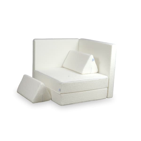 Montessori Standard Bouclé Leksoffa Vit