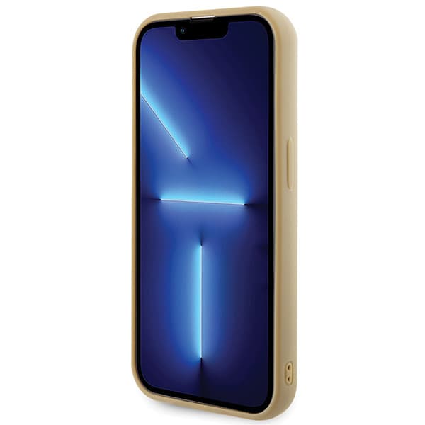 Guess Disco Metal Script-skal till iPhone 15 Pro, guld