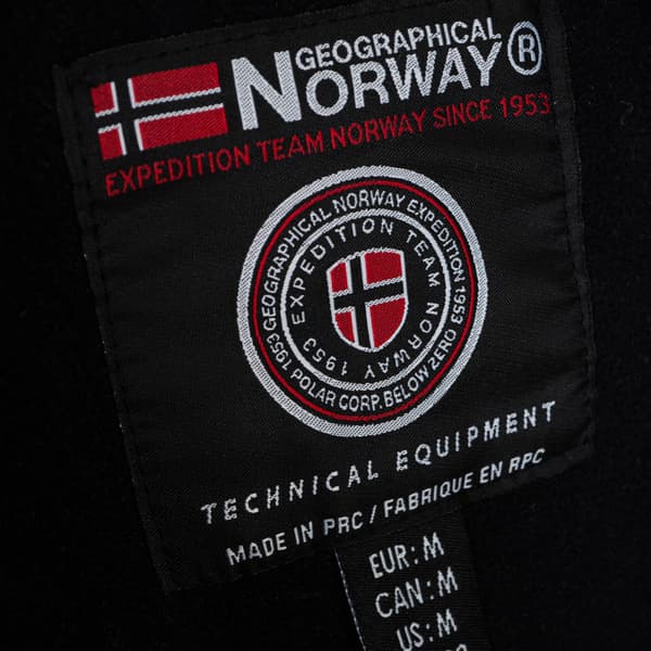 Herre Sort Softshelljakke Geographical Norway Techno (WU6068-GN-BLACK) M
