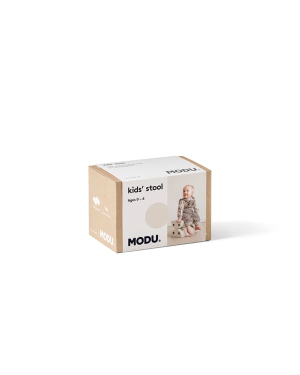 MODU - Børneskammel - Sandgrå / Honninggul