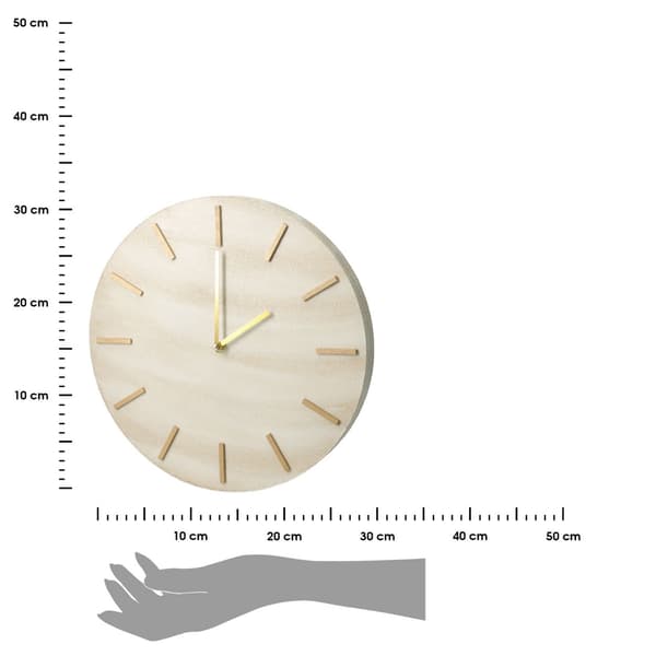 Pyöreä seinäkello marmorikuviolla 31 cm
