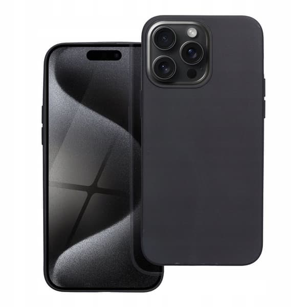 Etui til iPhone 16 Pro Max Mat Etui Blød Bagside + 9H Glas
