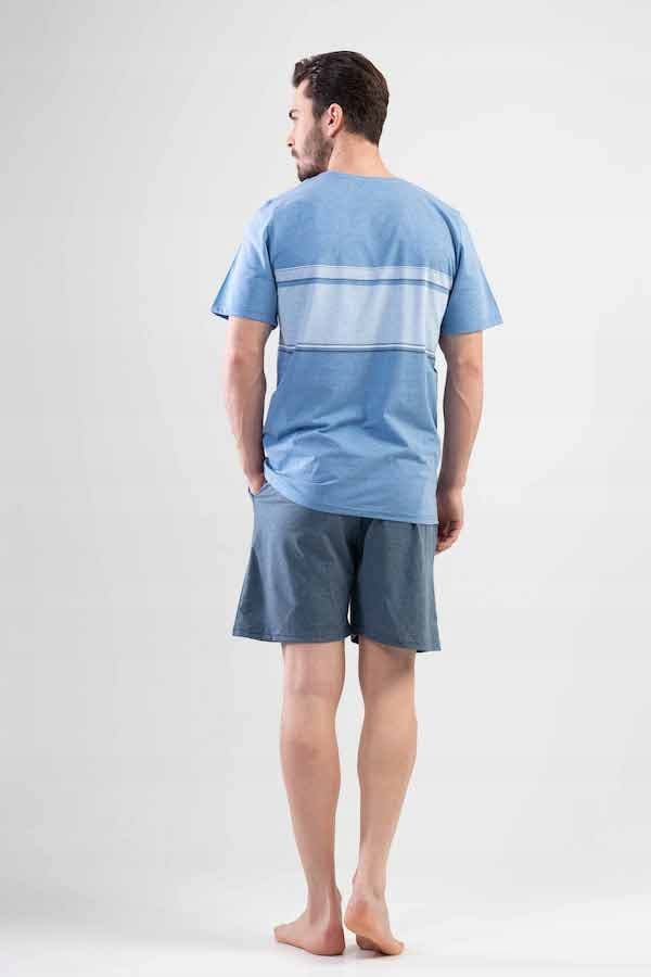 Herrpyjamas i bomull kort Vienetta storlek 1XL +
