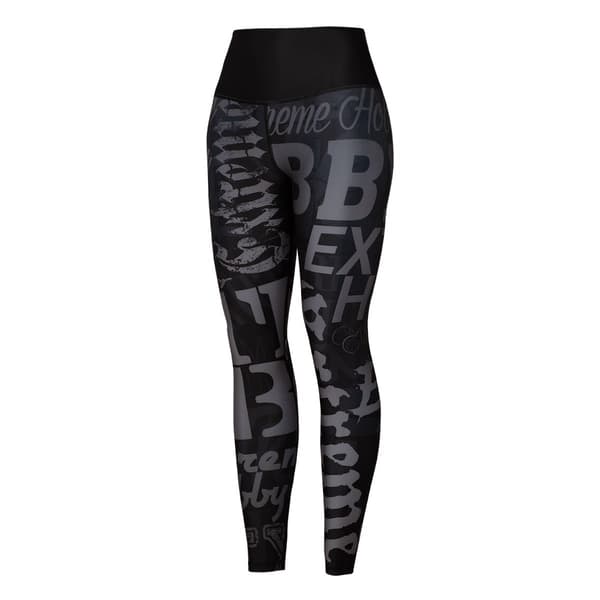 Damsportleggings BOKSTÄVER L BLÅ