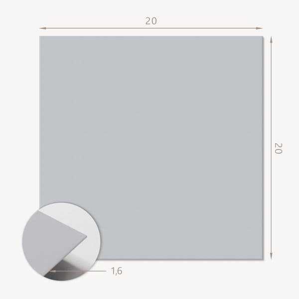 Selvklæbende vinylfliser perfekte til moderne interiør grå farve 20x20x20 cm