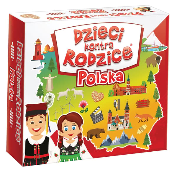 Lapset vs. Vanhemmat. Puola. Lautapeli. Kenguru