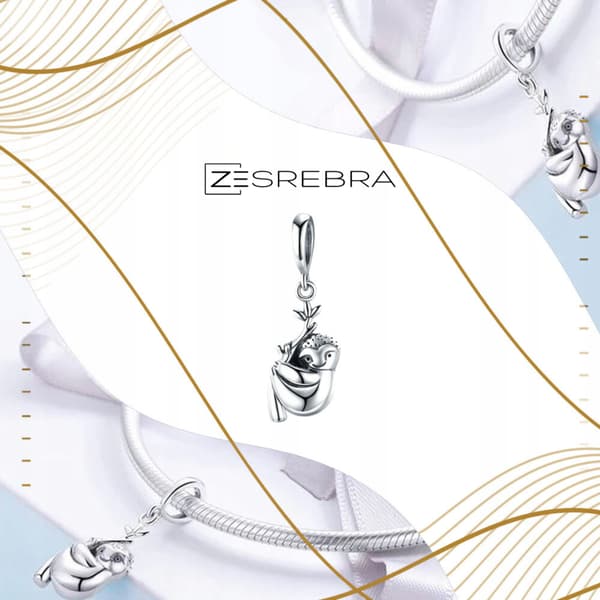 Berlocker silver pr 925 sengångare hänge pärla pärlor silver gåva