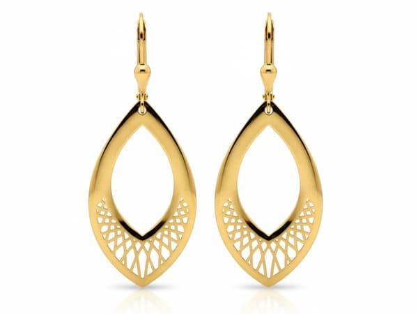 Damörhängen 585 guld elegant design 14k guld