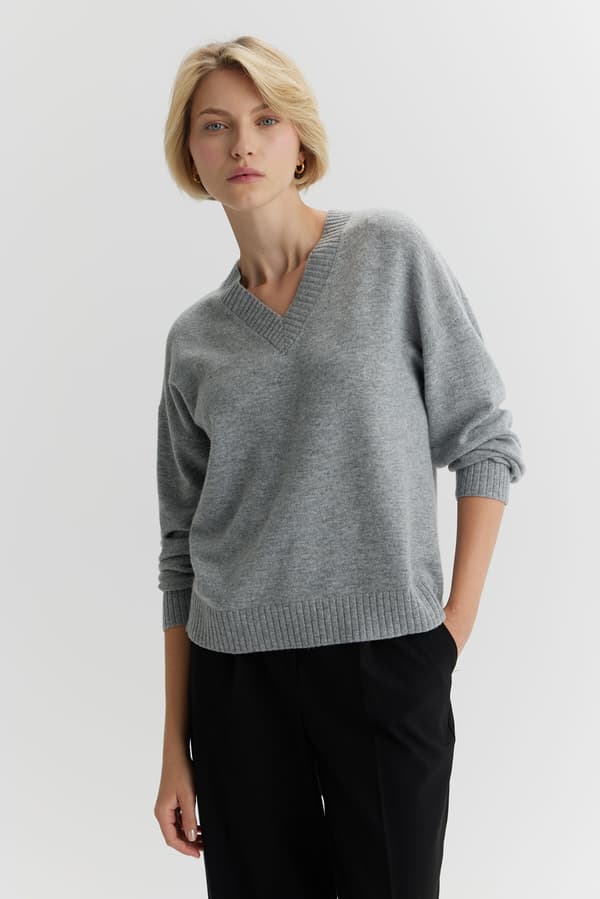 V-hals sweater L