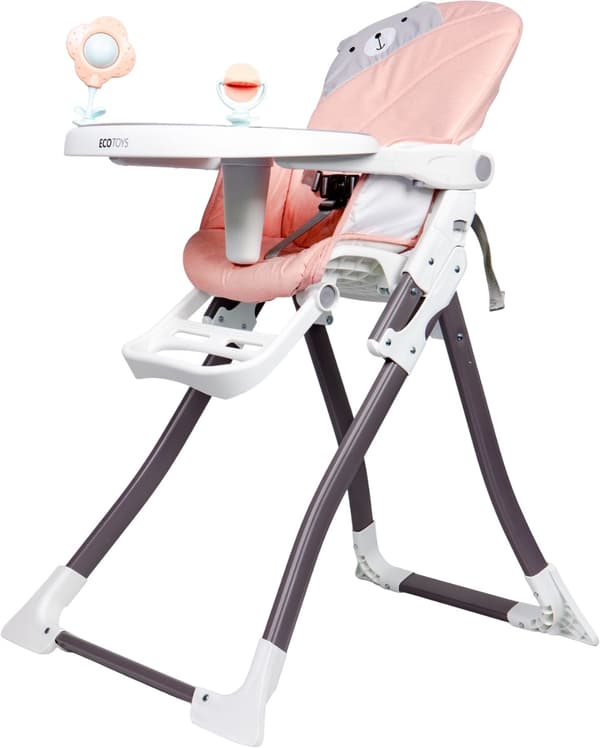 EcoToys Hopfällbar Barnstol Rosa