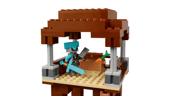 LEGO Minecraft Sæt: Røvernes og Ødelæggernes Skjulested 665 Brikker (21278)