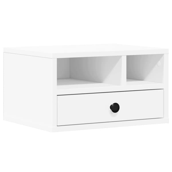 vidaXL printerstativ hvid 40x32x22,5 cm